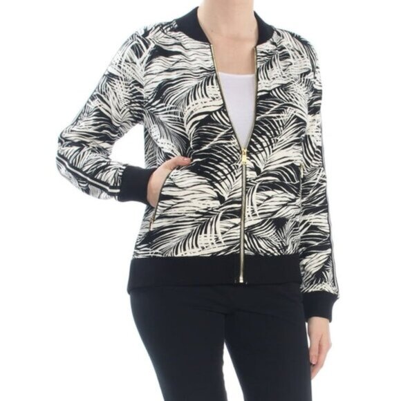 Lauren Ralph Lauren Jackets & Blazers - Lauren Ralph Lauren Womens White Printed Zip Up Jacket Large